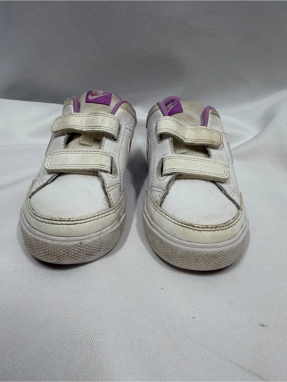 Nike | Capri 3 LTR Toddler Sneaker Tennis Shoe White Purple Girls Size 10C